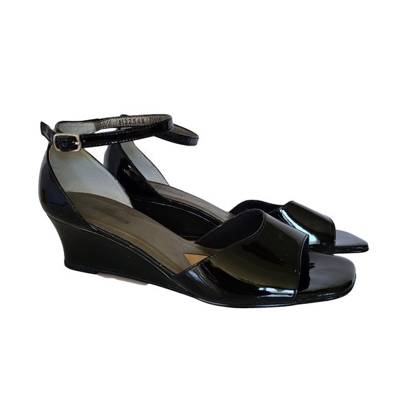 Shoes - ROS HOMMERSON Black Patent Ankle Strap Shoe 7.5W